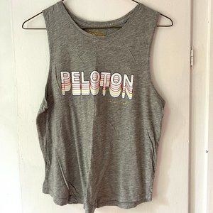 Peloton x Spiritual Gangster Grey Women’s Rainbow Logo Muscle Tank Size Large